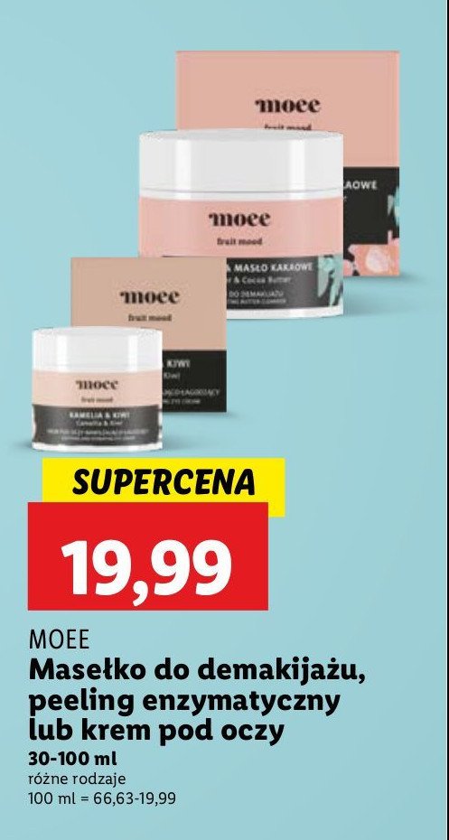 Krem pod oczy Moee promocja w Lidl