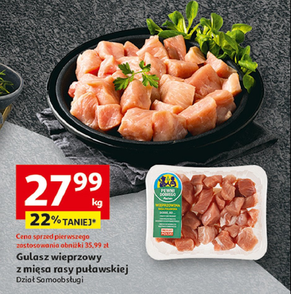 Gulasz wieprzowy Auchan pewni dobrego promocja