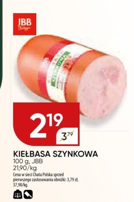 Kiełbasa szynkowa JBB promocja
