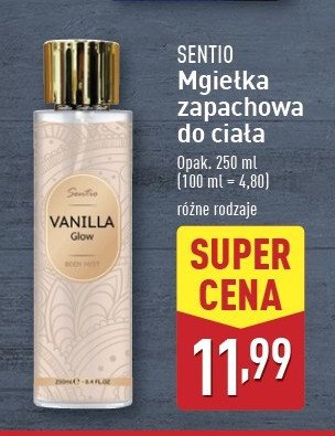 Mgie艂ka do cia艂a vanilla glow Sentio promocja