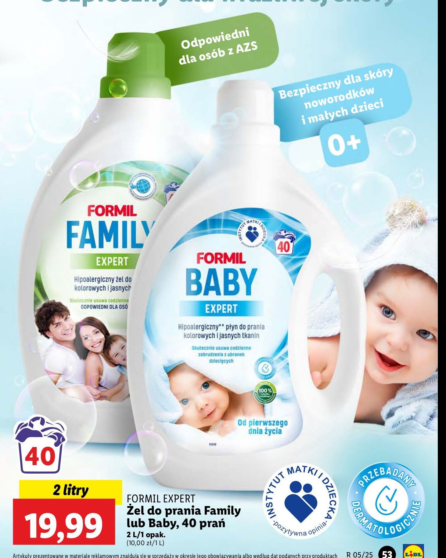 Płyn do prania Formil expert family promocja