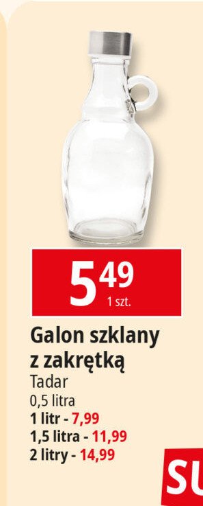 Galon z nakretka 1 l Tadar promocja