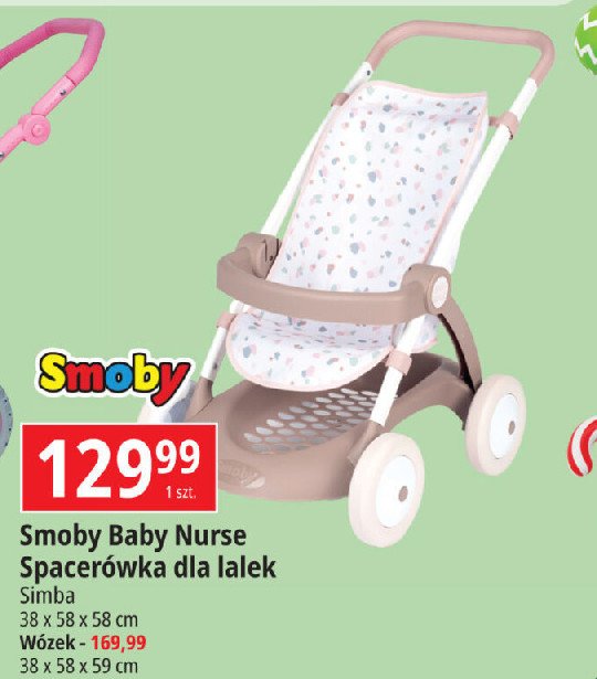 Spacerówka baby nurse Smoby promocja w Leclerc