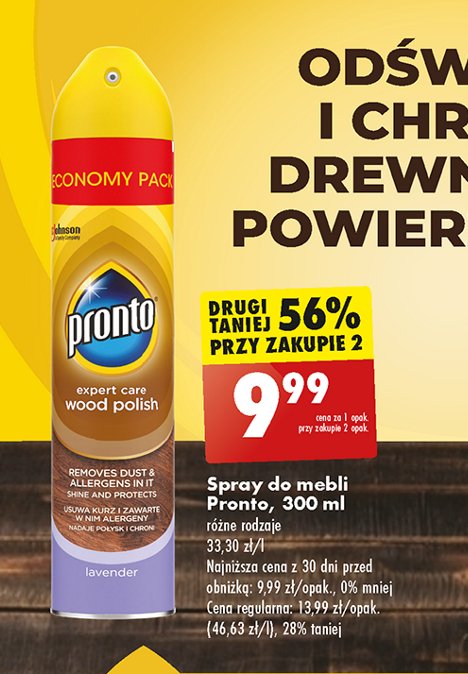 Spray do mebli lawenda Pronto wood promocja