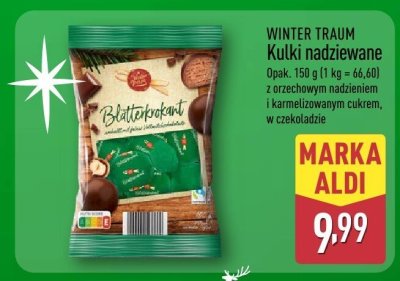Kulki nadziewane WINTER TRAUM promocja w Aldi