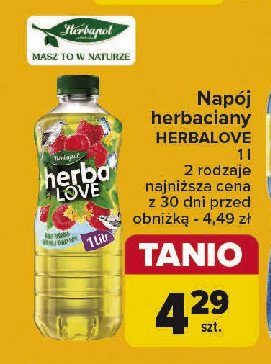 Napój zielona herbata-malina-kwiat lipy HERBAPOL HERBALOVE promocja