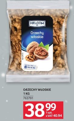 Orzechy włoskie 1 kg Helcom promocja w Selgros