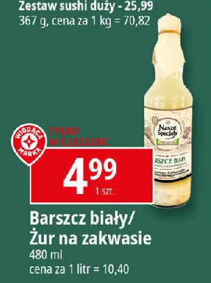 Żur na zakwasie Wiodąca marka nasze specjały promocja