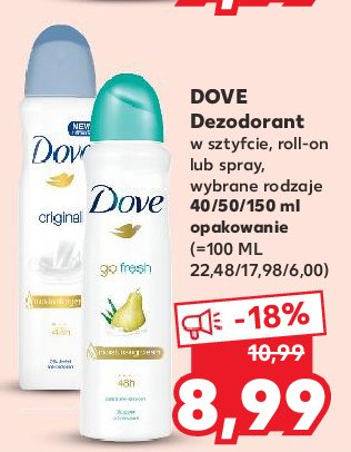 Dezodorant pear & aloe vera Dove go fresh promocja