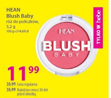 Róż do policzkow Hean blush baby promocja