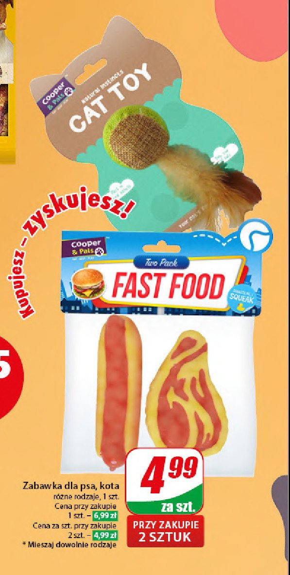 Zabawka dla psa fast food COOPER&PALS promocja