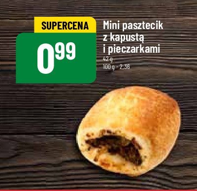 Pasztecik mini z kapustą i pieczarkami promocja