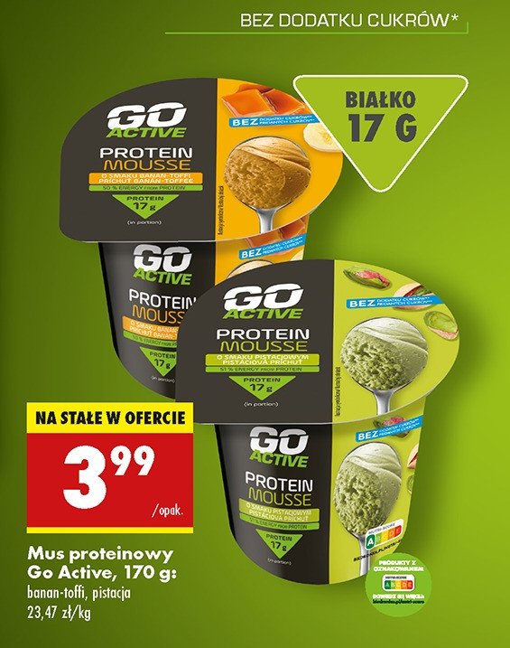 Mus banan-toffi Go active promocja