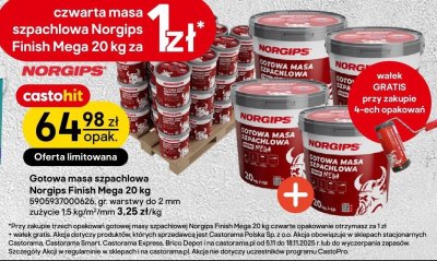 Gotowa masa szpachlowa Norgips Finish Mega 20 kg promocja w Castorama