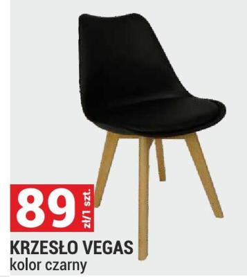 Krzesło VEGAS kolor czarny promocja w Merkury Market