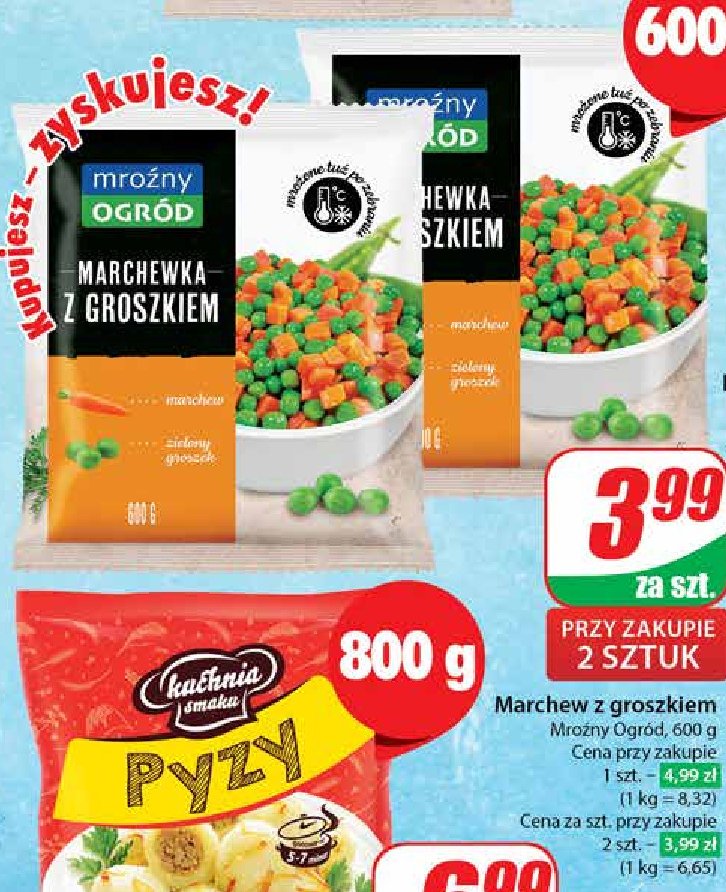 Marchewka z groszkiem promocja