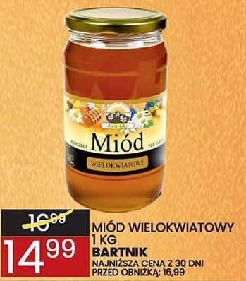 Miód wielokwiatowy Bartnik 1kg promocja w Wafelek