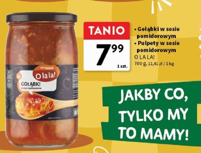 Gołąbki w sosie pomidorowym O LA LA! promocja w Intermarche