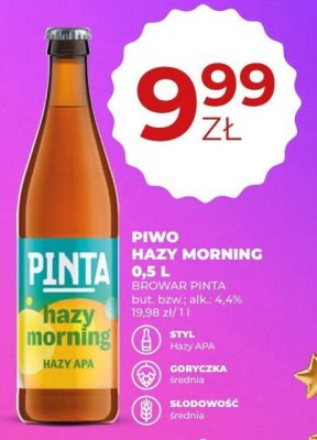 Piwo promocja w Duży Ben