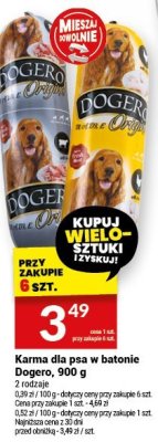 Karma dla psa w batonie Dogers 900 g promocja w Twój Market