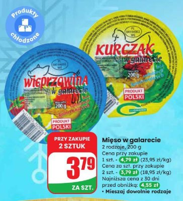 Wieprzowina w galarecie  promocja w Dino