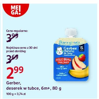 Deserek jabłko-banan-truskawka Gerber promocja
