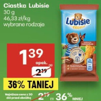 Ciastka Lubisie promocja w Delikatesy Centrum