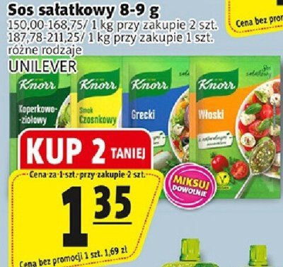 Sos sałatkowy 8-9 g promocja w Prim Market