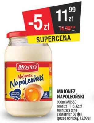 Majonez Napoleoński Mosso promocja w Arhelan