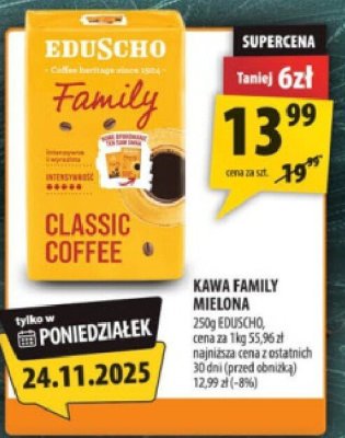 Kawa family mielona Eduscho Classic Coffee promocja w Arhelan