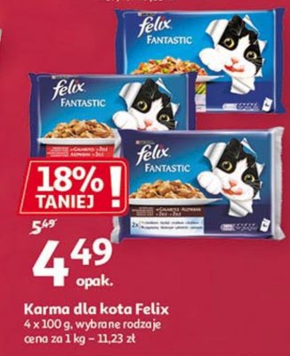 Karma dla kota 2x królik + 2x jagnięcina Purina felix fantastic promocja
