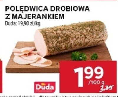 Polędwica drobiowa z majerankiem Duda promocja w Stokrotka