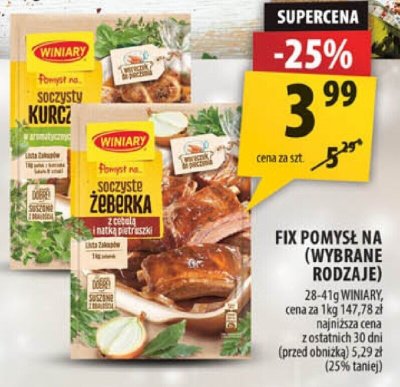 Fix Fix pomysł na (wybrane rodzaje) 28-41g promocja w Arhelan