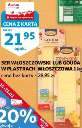 Ser gouda w plastrach Włoszczowa promocja