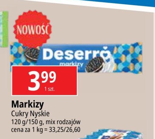 Ciastka markizy o smaku śmietankowym Deserro promocja