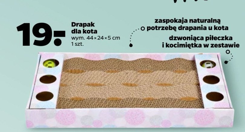 Drapak dla kota 44 x 24 x 5 cm promocja