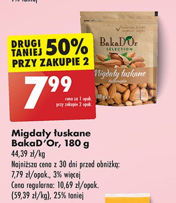 Migdały łuskane Bakad'or promocja