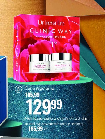 Zestaw w pude艂ku clinic way 1 ultra sensitive skin 30+: dermokrem 50 ml + dermokrem 50 ml Dr irena eris zestawy promocja