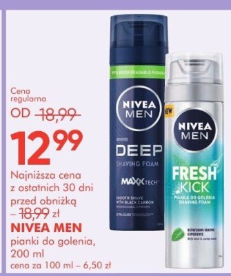 Pianki do golenia NIVEA MEN, 200 ml promocja w Super-Pharm