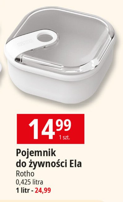 Pojemnik na żywnośc ela 1l Rotho promocja