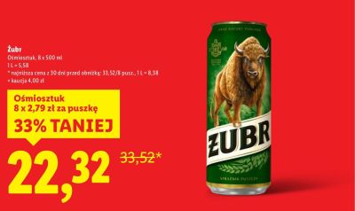 Piwo Żubr promocja w Lidl