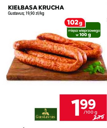 Kiełbasa krucha z kija Gustavus promocja