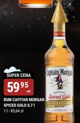 Rum Captain Morgan Spiced Gold 0,7l promocja w bi1