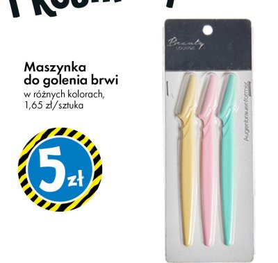Maszynka do golenia brwi w różnych kolorach promocja w Tedi