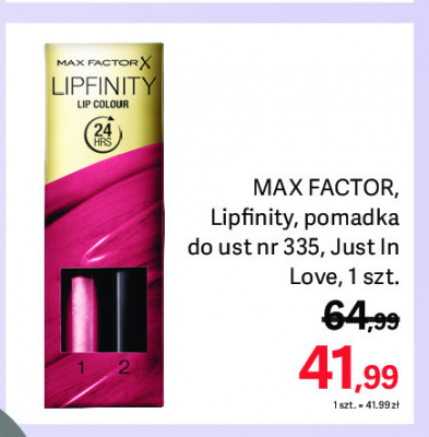Pomadka do ust nr.335 Max factor lipfinity promocja