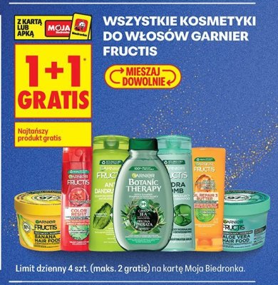 Kosmetyki do włosów Garnier Fructis promocja w Biedronka