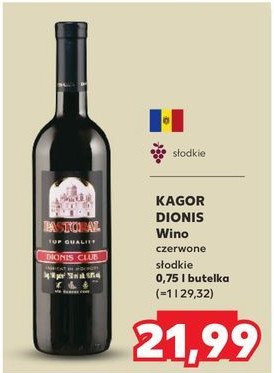 Wino KAGOR DIONIS CLUB promocja