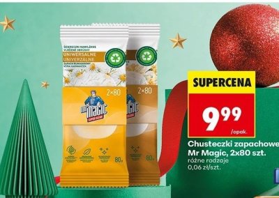 Chusteczki zapachowe Mr Magic, 2x80 szt. promocja w Biedronka