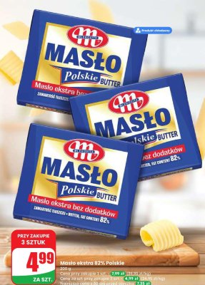 Masło Mlekovita Polskie ekstra 82% promocja w Dino