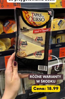 Ser Tapas de Queso Gran Capitan zestaw serów hiszpańskich promocja w Kaufland